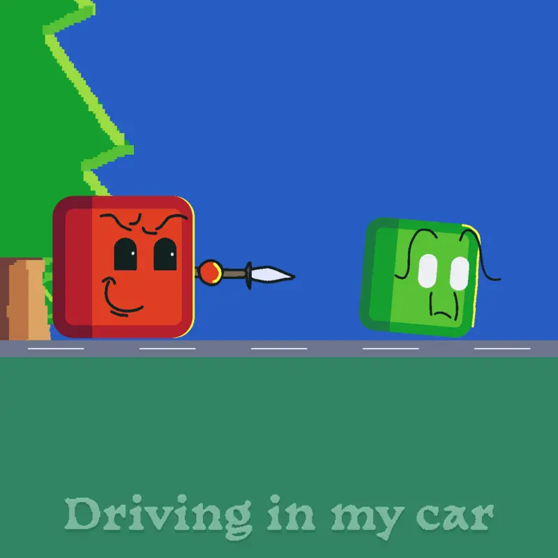 Driving in my car by @IvanThePurple