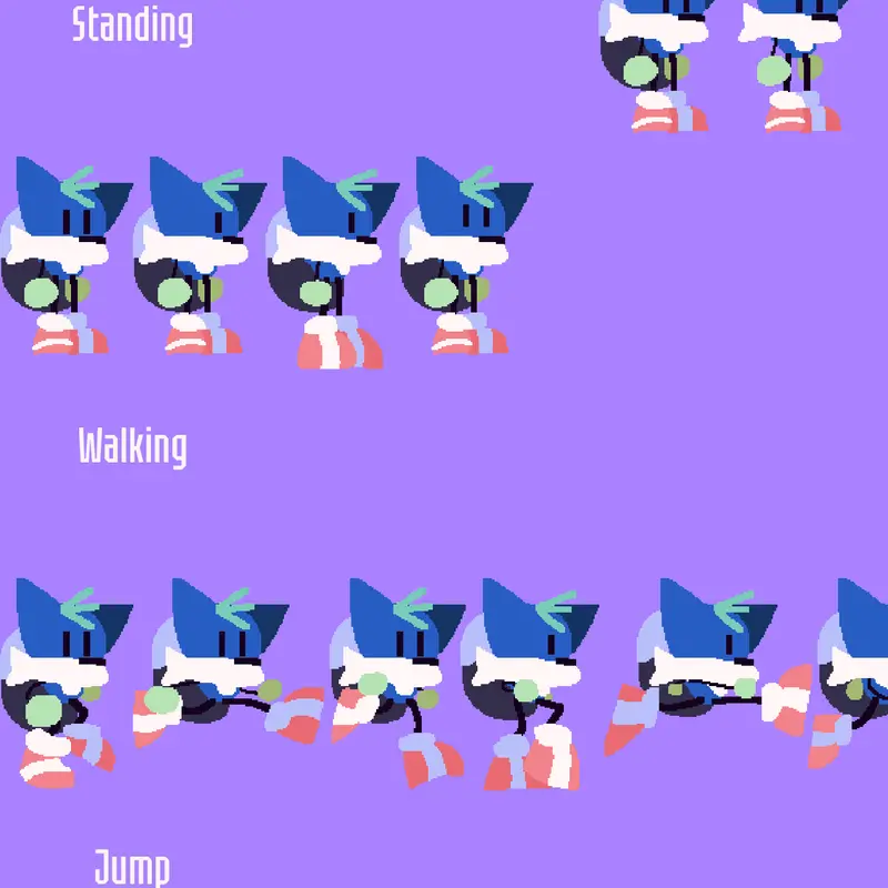 🦊 Bfox1993's sprite sheet 🦊 by @blue_fox1993