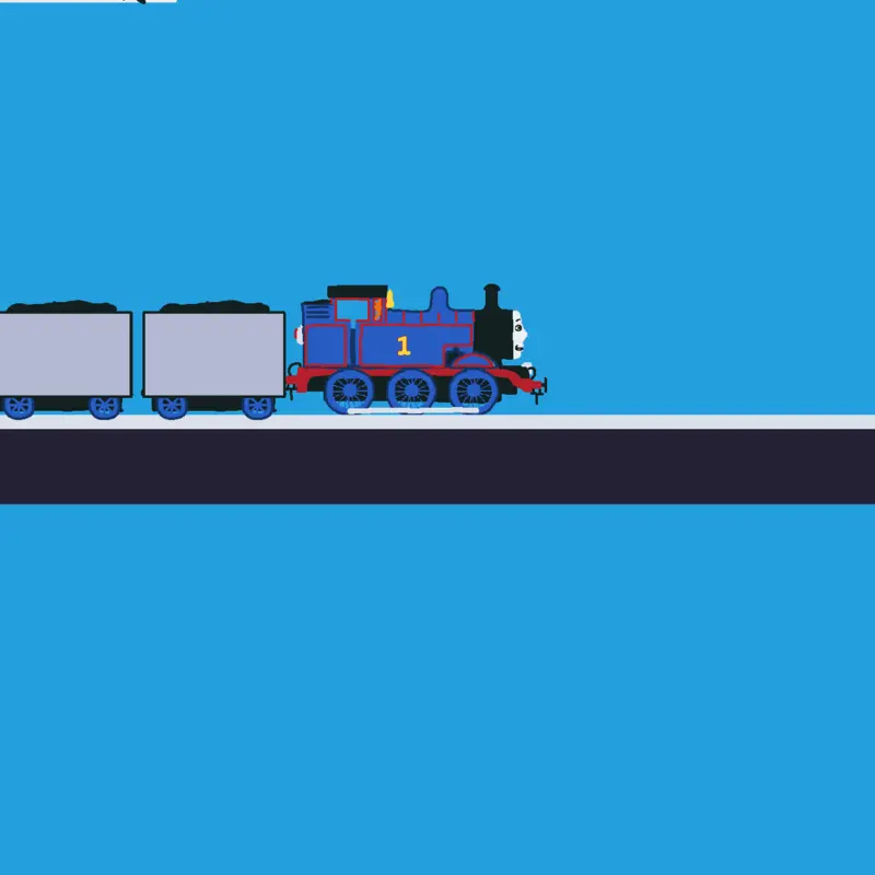 Thomas can't stop! by @amtrakfanUwU256