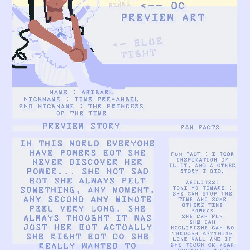 Preview Oc story for a potential game by @BeritAbigael222