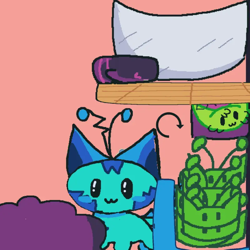 I don't know  #cat # alien # alien cat by @Nyan_cat9