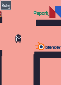 Push or drag the logos into lava