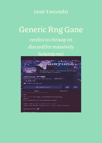 Rng game (ONLY FOR PARTIES)