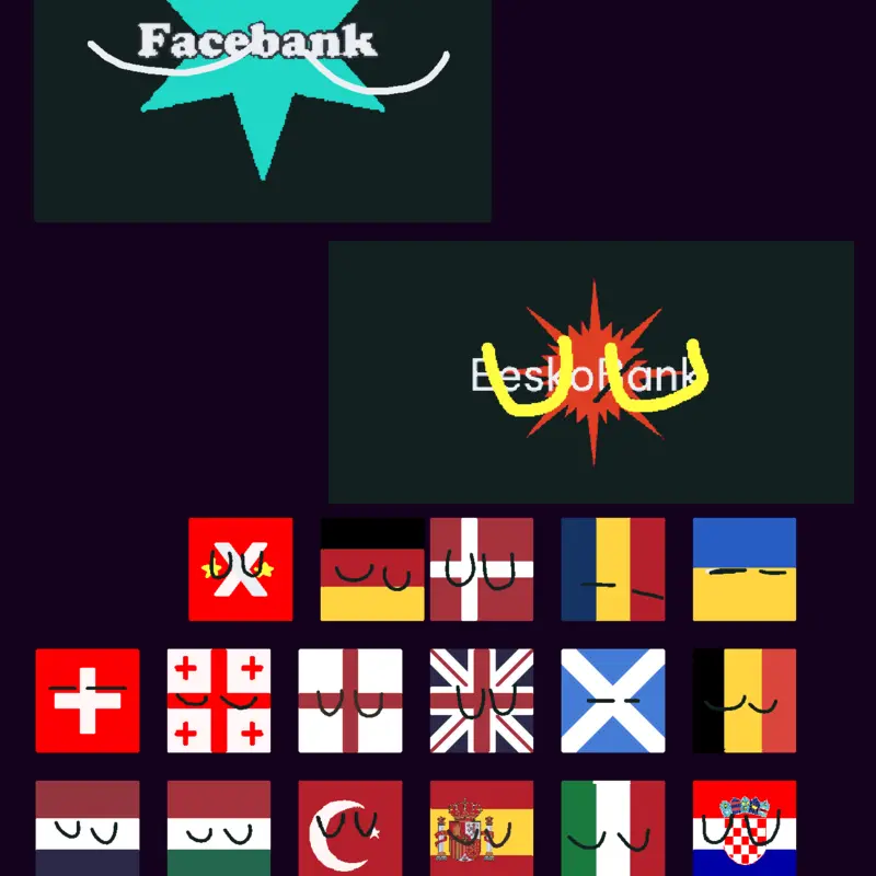 Flag band Facebanked! by @EeskoBank