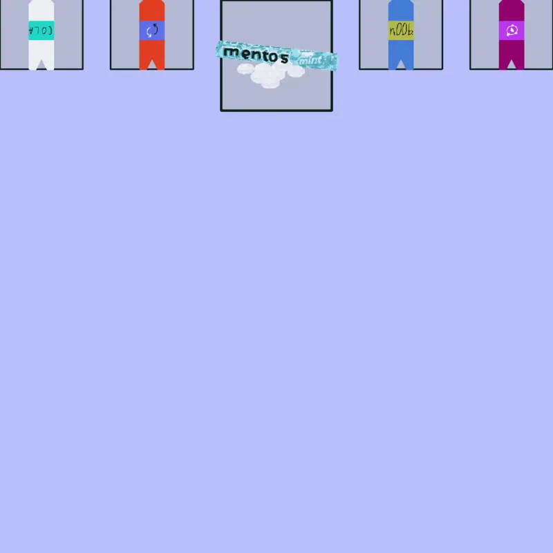 Cola mentos experiment by @epiccastleuser