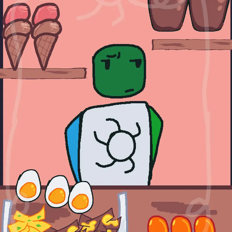 Green spawn mukbang :D by @-_Puddy_-