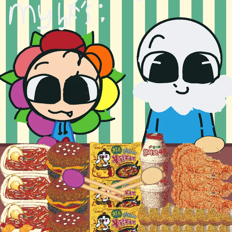 Having fun with my friends oc. by @Ainul_XD