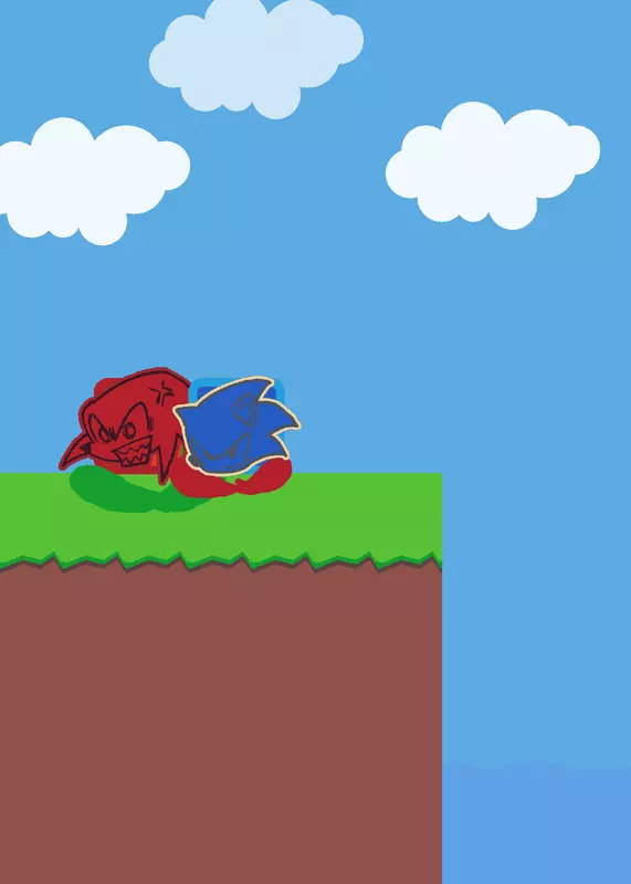 Sonic & knuckles vs sonic.exe by @GABRIEL1122637996