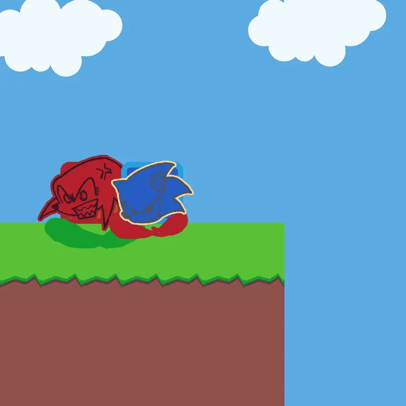 Sonic & knuckles vs sonic.exe by @GABRIEL1122637996