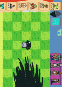 Plant vs gliched