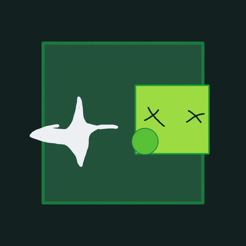 Green cube power by @fingerman