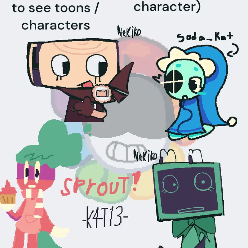 Draw your fav dandys world toon! by @soda_kat