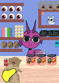 Durple Eating a Poo Junior