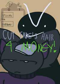 cut fade's hair for money