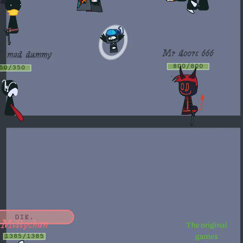 All bosses of the and tib VS millychan by @the_infected_studios80