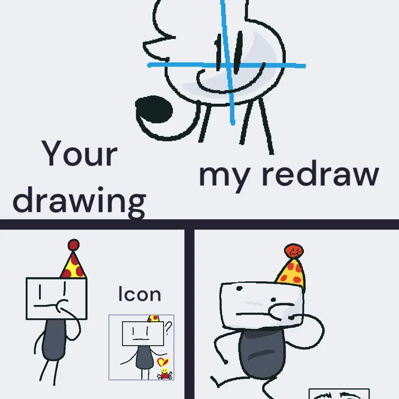 Redrawing,a birthday man?? by @FPDAB