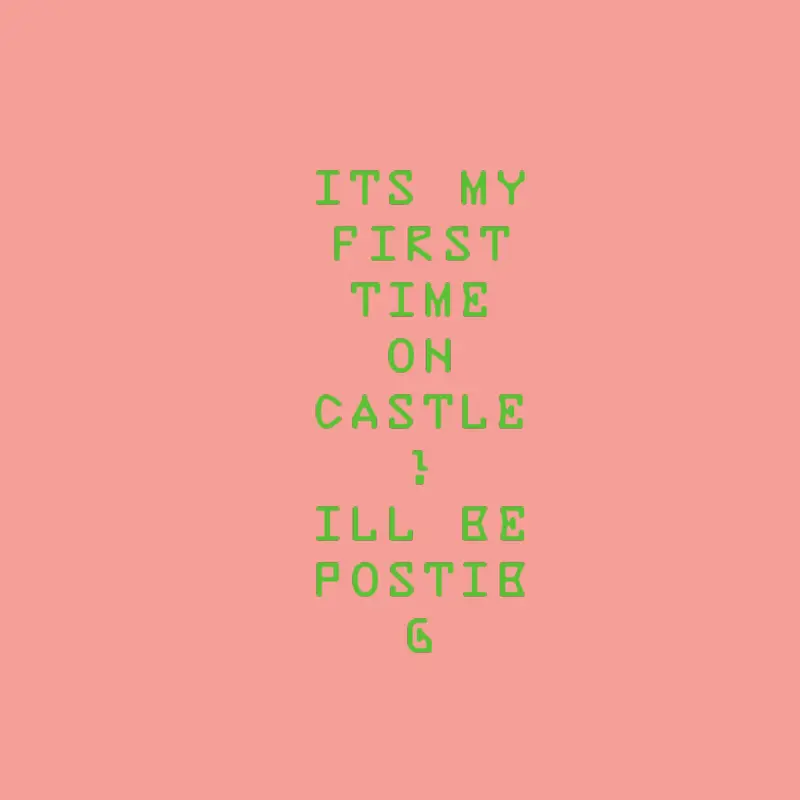 My firs time on castle! by @skeillap