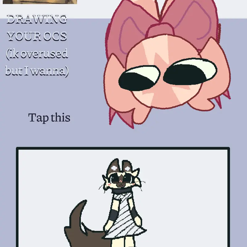 Here! 😁❤️🧡💛💚🩵 by @ChocokitYTcatsim