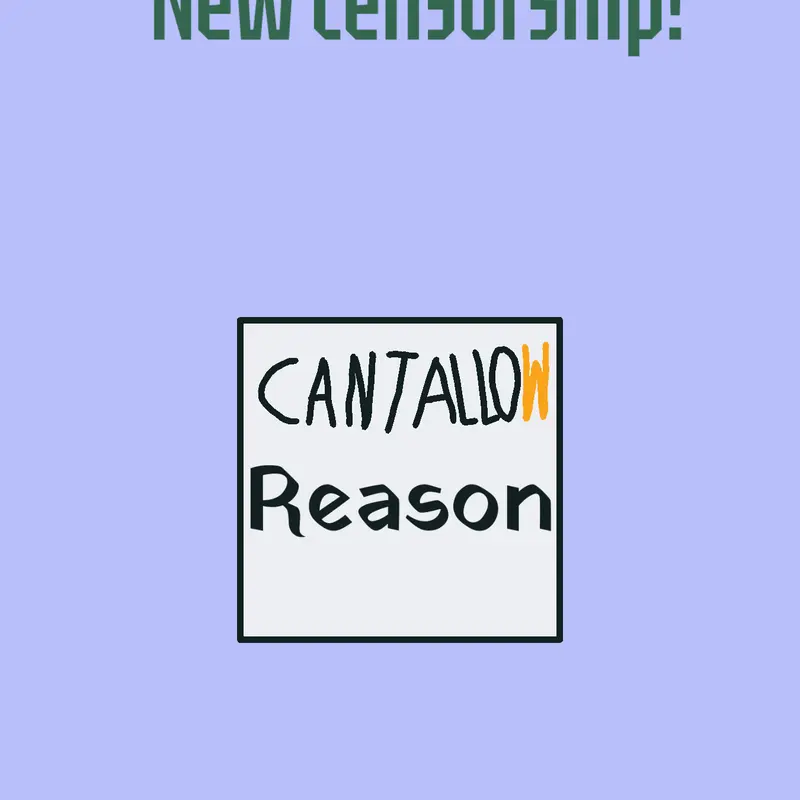 New censorship by @tonythetiger0778