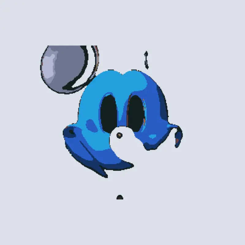 PHOTO NEGATIVE MICKEY by @heheluck