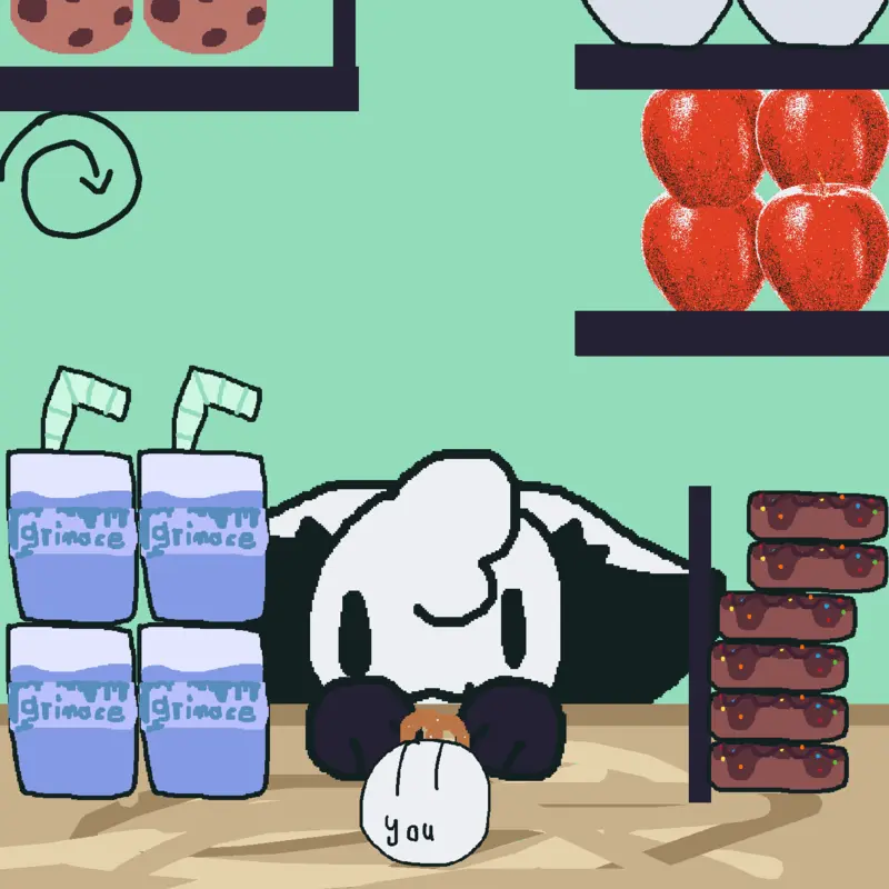 Pip mukbang:D by @Berry_AndPip-Back_