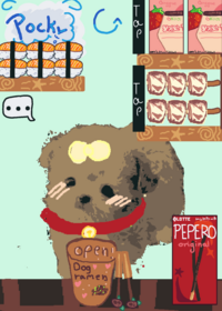 Cute dog food