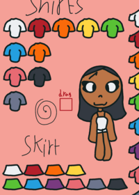 Dress up sticker book
