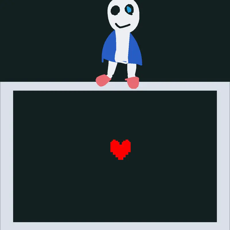 undertale sans fight deltarune by @unknow_nn