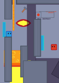 Glitchy cube game monstrosity thing