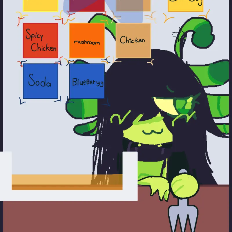 Alien oc by @toodles_N1fan