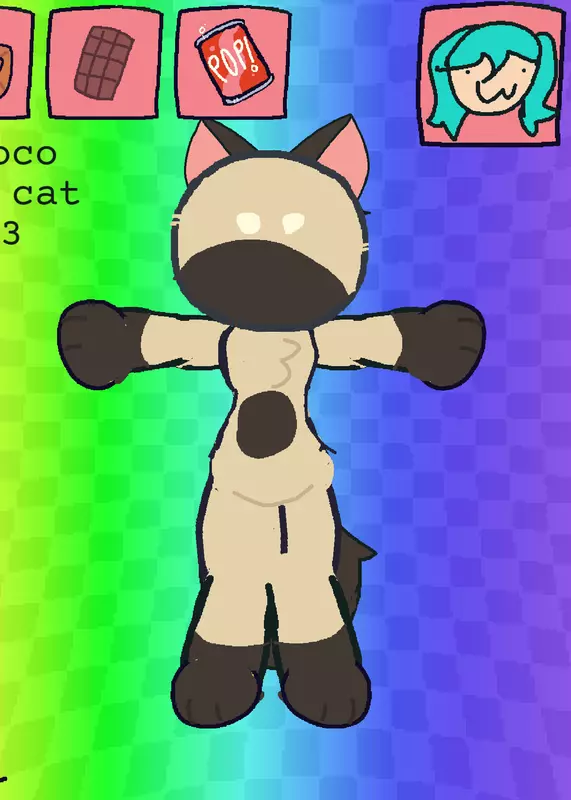 Choco the cat ragdoll game! by @MapleTheSyrupCat