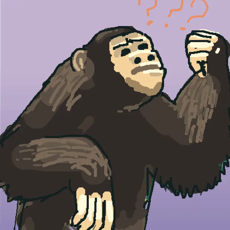 Guess what he’s thinking by @mango_man_monkey