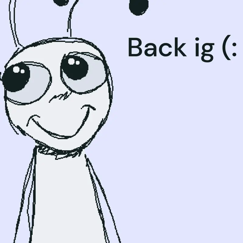 Back (: by @Scrabble