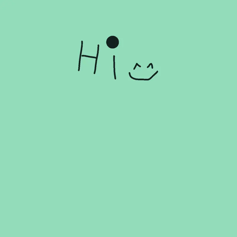 Hi :) by @EnzoCastilho