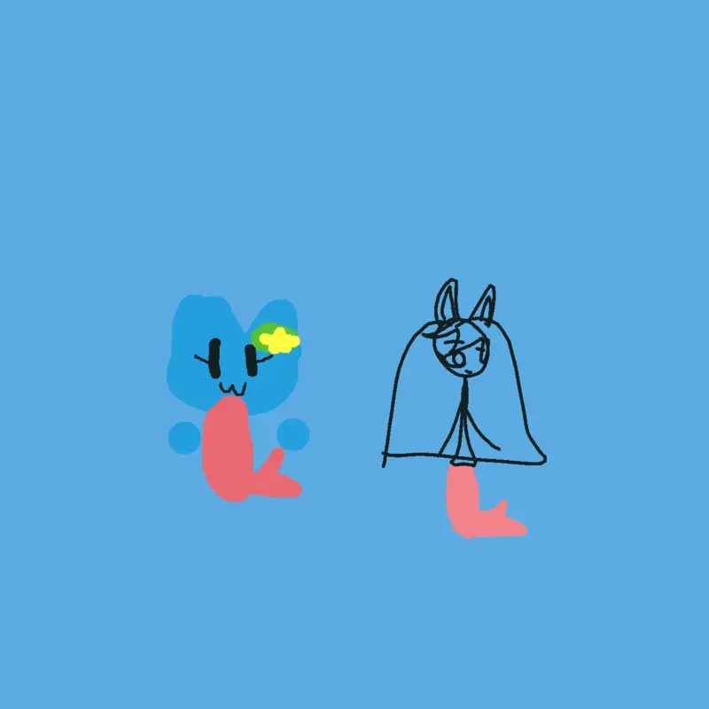 Mermaid & human by @swatone_mivvi