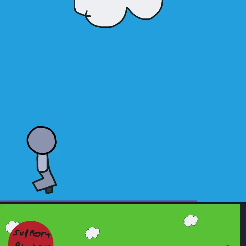 Stick figure run by @ProfessorC