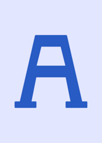 Letters on the alphabet