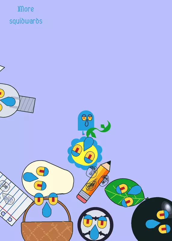 Random squidward objects by @LeoDoggoMcflurry