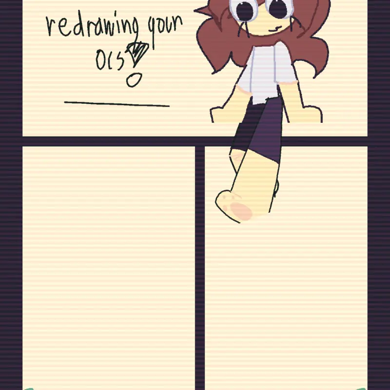 Redrawing your ocs! by @idkjustanartist