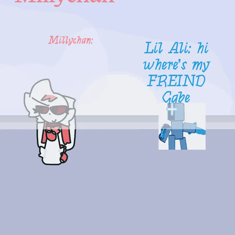 Lil Ali sees Millychan by @AliAljabery
