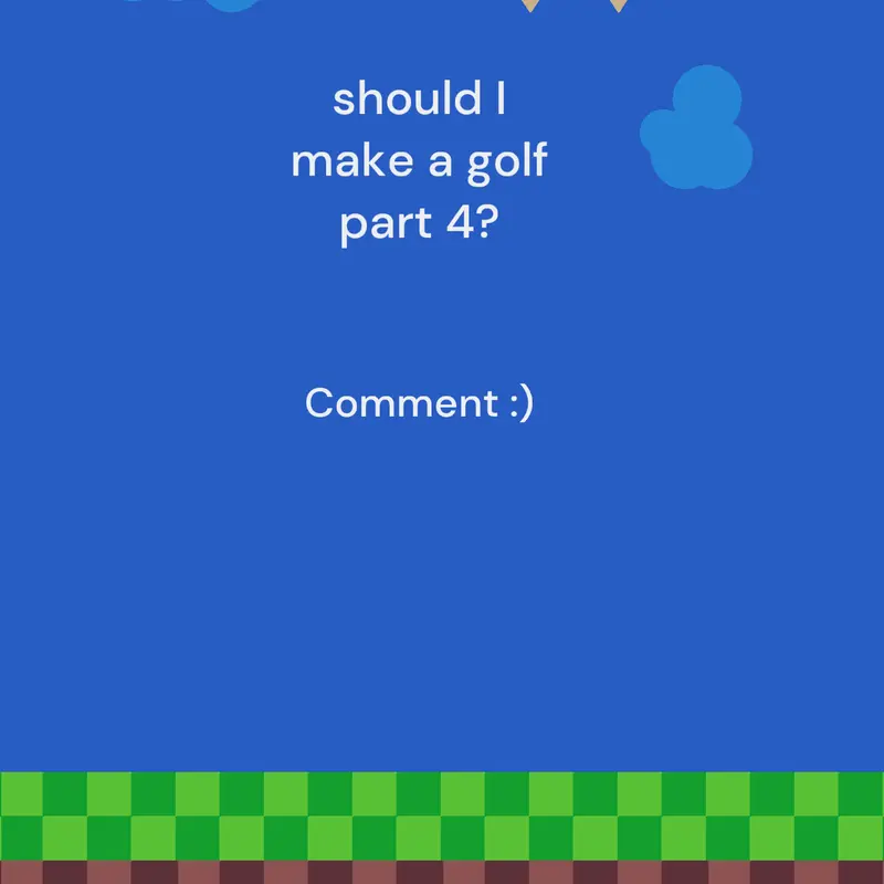 Golf part 4? Comment now by @tomwomm