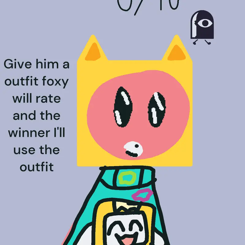 I maked a dress for foxy :D by @Marlos_emojicat