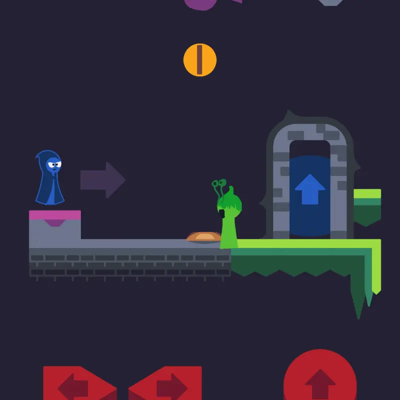 Help Jevin to get to the door by @sillick