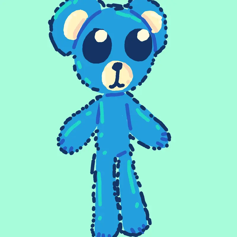 My litli blue bear by @dress_up