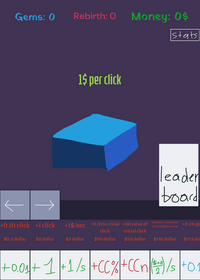 A clicker game