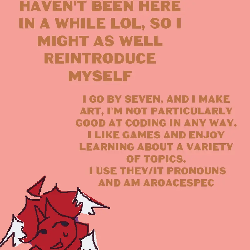 Reintroducing myself by @SevenOfDiamonds