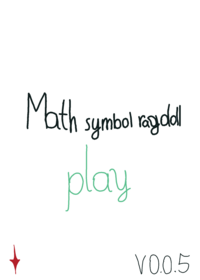 Math symbol ragdoll