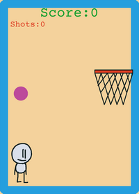 Stickman shoots hoops!