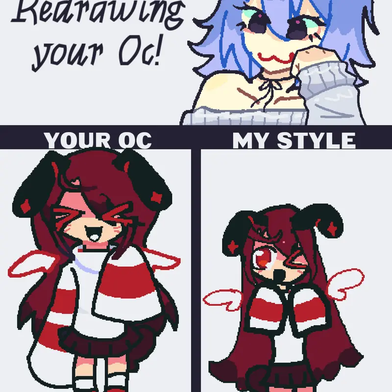 Drew myself since nobody wanted to☺ by @bunnimeowz