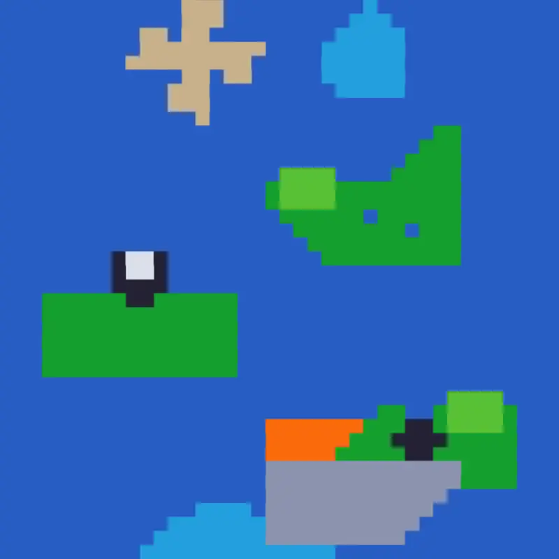 Golf but pixelated with colors by @Cristy0729